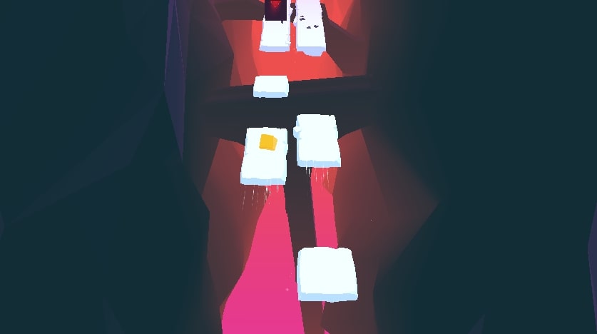 Constantly jumping left and right is crucial for survival in the Jelly Runner game at geometryliteonline.com